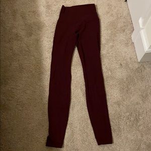 Lululemon align garnet leggings